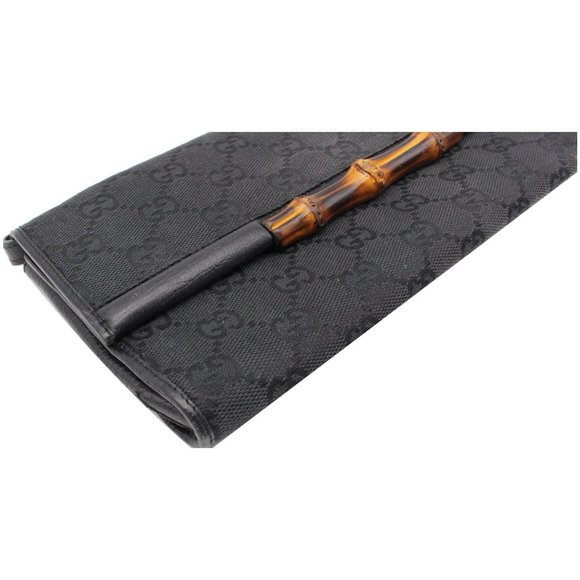 GUCCI Bamboo GG Monogram Canvas Clutch - Picture 8 of 11